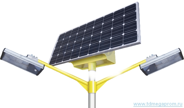 Уличные автономные светильники на солнечных батареях