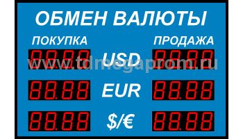 Табло курсов валют Р-38-3