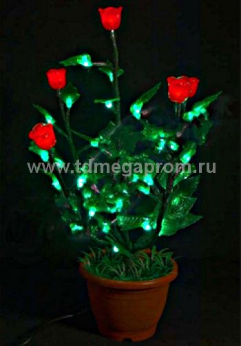 Светодиодное дерево "Куст красной Розы"  LED-IMD-008   (арт.30-5472)