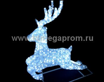 Акриловая фигура  "ОЛЕНЬ 3D"  LED-MPD-043  (арт.30-5559)