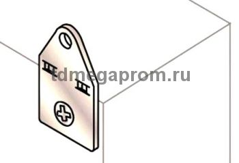 Комплект усиленных петель-кронштейнов для металлических шкафов блоков управления (арт.01-5988)