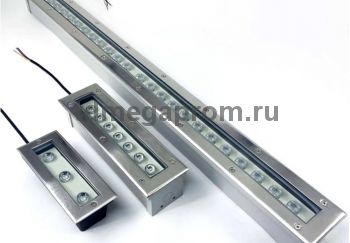 Грунтовые светодиодные встраиваемые линейные светильники серии СДУ-B03 (арт.16)