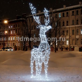 Светодиодная фигура "Олень ажурный №1" 