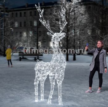 Светодиодная фигура "Олень ажурный №3" 