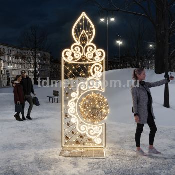 Светодиодная декорация "Свеча большая" 