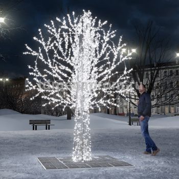 Светодиодное дерево "Серебро" 3.3м 