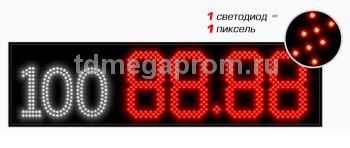 Электронное табло с маркой топливаАЗС-4х270-М-3Кд (арт.03)