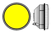 Модуль светодиодный светофорный 300мм, желтый 