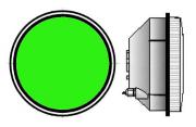 Модуль светодиодный светофорный 300мм, зеленый 