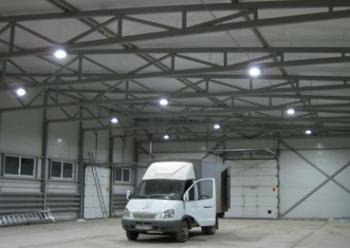 Светодиодное освещение склада (светодиодные
