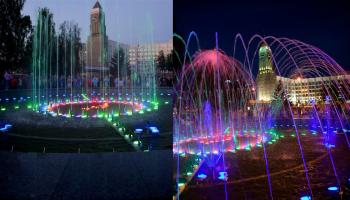 RGB полноцветная подсветка фонтана