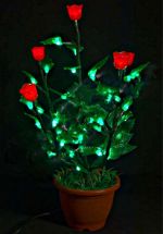 Светодиодное дерево "Куст красной Розы" LED-IMD-008