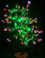 Светодиодное дерево "Сакура с зелеными листьями" LED-CBL-Table(NEW)-RP