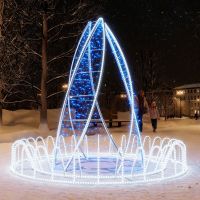 Светодиодная конструкция "Фонтан Пламя"