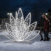 Светодиодная конструкция "Фонтан Лилия"