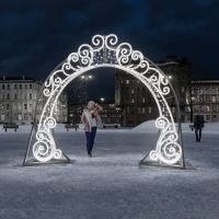 Светодиодная конструкция "Арка Снегурочка"