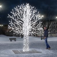 Светодиодное дерево "Серебро" 3.3м