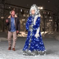 Светодиодная фигура "Снегурочка"