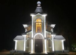 Архитектурная подсветка храма, главный