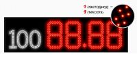 Электронное табло с маркой топливаАЗС-4х310-М-3Кд